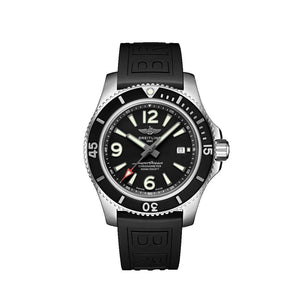 Breitling Superocean Automatic 46mm Black Dial Black Rubber Strap Watch for Men - M17368B71B1S1 Authentic Buy Shop Now