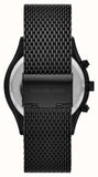 Michael Kors Slim Runway Chronograph Black Dial Black Mesh Bracelet Watch For Men - MK9060 Authentic Buy Shop Now