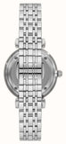 Emporio Armani Gianni T-Bar Quartz Blue Dial Silver Steel Strap Watch For Women - AR11594 Authentic Buy Shop Now