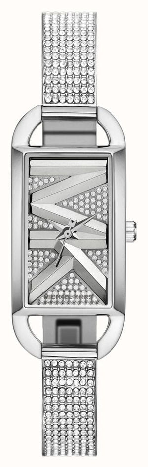 Michael Kors Empire Three-Hand Silver Dial Silver Steel Strap Watch for Women - MK4841 Authentic Buy Shop Now