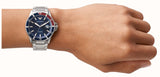 Emporio Armani Diver Quartz Blue Dial Silver Steel Strap Watch For Men - AR11339 Authentic Buy Shop Now