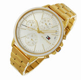 Tommy Hilfiger Carly White Dial Gold Steel Strap Watch for Women - 1781786 Authentic Buy Shop Now