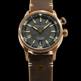 Maurice Lacroix Pontos S Diver Automatic Black Dial Brown Leather Strap Watch For Men - PT6248-BRZ01-330-2 Authentic Buy Shop Now