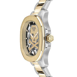 Philipp Plein High-Conic Automatic Gold Dial Two Tone Steel Strap Watch For Men - PWRAA0323 Authentic Buy Shop Now