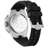 Philipp Plein Octagon Silver Dial Black Silicone Strap Watch for Men - PWTBA0123 Authentic Buy Shop Now