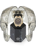 Philipp Plein Hyper Sport Chronograph Gold Dial Black Silicone Strap Watch for Men - PWTBA0423 Authentic Buy Shop Now