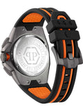 Philipp Plein Hyper Sport Chronograph Black Dial Two Tone Silicone Strap Watch for Men - PWTBA0523 Authentic Buy Shop Now