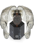 Philipp Plein Hyper Sport Chronograph Black Dial Two Tone Silicone Strap Watch for Men - PWTBA0523 Authentic Buy Shop Now