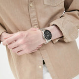 Fossil FB-01 Chronograph Black Dial Silver Steel Strap Watch for Men - FS5837 Authentic Buy Shop Now