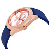 Guess G Twist White Dial Blue Silicone Strap Watch For Women - W0911L6 Authentic Buy Shop Now