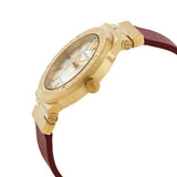 Versace Greca Silver Dial Red Leather Strap Watch for Women - VEVH00420 Authentic Buy Shop Now
