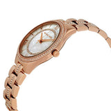 Michael Kors Lauryn Mother of Pearl Dial Rose Gold Steel Strap Watch for Women - MK3716 Authentic Buy Shop Now