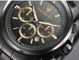 Maserati Successo Chronograph Gray Dial Gray Steel Strap Watch For Men - R8873621007 Authentic Buy Shop Now