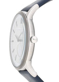 Emporio Armani Renato White DIal Blue Leather Strap Watch For Men - AR11119 Authentic Buy Shop Now