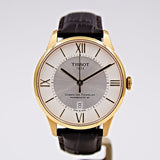 Tissot Chemin Des Tourelles Powermatic 80 Silver Dial Brown Leather Strap Watch For Men - T099.407.36.038.00 Authentic Buy Shop Now