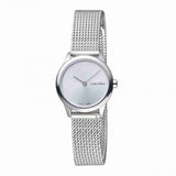 Calvin Klein Minimal White Dial Silver Mesh Bracelet Watch for Women - K3M231Y6 Authentic Buy Shop Now