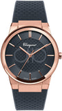 Salvatore Ferragamo Sapphire Black Dial Black Silicone Strap Watch for Men - SFHP00420 Authentic Buy Shop Now
