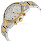 Michael Kors Ritz White Dial Two Tone Steel Strap Watch for Women - MK6474 Authentic Buy Shop Now