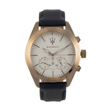 Maserati Traguardo Chronograph Grey Dial Leather Strap Men's Watch - R8871612016 Authentic Buy Shop Now