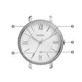 Fossil Jacqueline White Dial Silver Steel Strap Watch for Women - ES3631 Authentic Buy Shop Now