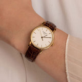Tissot Everytime Desire Small White Dial Maroon Leather Strap Watch For Women - T109.210.36.031.00 Authentic Buy Shop Now