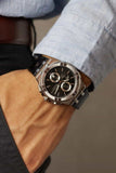 Maurice Lacroix Aikon Chronograph Black Dial Black Leather Strap Watch for Men - AI1018-SS001-330-1 Authentic Buy Shop Now