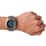Fossil Machine Chronograph Grey Dial Grey Steel Strap Watch for Men - FS5172 Authentic Buy Shop Now