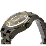 Marc Jacobs Henry Transparent Black Dial Black Steel Strap Watch for Women - MBM3255 Authentic Buy Shop Now