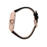 Maserati Potenza Automatic Rose Gold Dial Black Leather Strap Watch For Men - R8821108002 Authentic Buy Shop Now