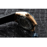 Maserati Triconic Skeleton Black Dial Blue Leather Strap Watch For Men - R8821139001 Authentic Buy Shop Now