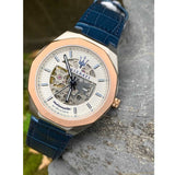 Maserati Stile Automatic Limited Edition White Dial Blue Leather Strap Watch For Men - R8821142001 Authentic Buy Shop Now