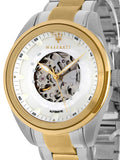 Maserati Traguardo Automatic White Skeleton Dial Two Tone Steel Strap Watch For Men - R8823112003 Authentic Buy Shop Now