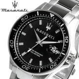 Maserati SFIDA Quartz Black Dial Stainless Steel Watch For Men - R8853140002 Authentic Buy Shop Now
