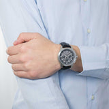 Maserati Successo 44mm Grey Dial Black Leather Strap Watch For Men - R8871621006 Authentic Buy Shop Now