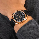 Maserati Trimarano Chronograph Black Dial Leather Strap Watch For Men - R8871632002 Authentic Buy Shop Now