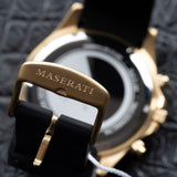 Maserati SFIDA Chronograph Black Dial Rubber Strap Watch For Men - R8871640001 Authentic Buy Shop Now