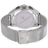 Maserati Traguardo Chronograph Black Dial Silver Mesh Bracelet Watch For Men - R8873612008 Authentic Buy Shop Now