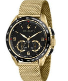 Maserati Traguardo 45mm Quartz Gold Black Dial Watch For Men - R8873612010 Authentic Buy Shop Now