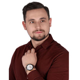 Maserati Traguardo 45mm Chronograph Rose Gold Mesh Strap White Dial Watch For Men - R8873612011 Authentic Buy Shop Now