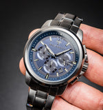 Maserati Successo Chronograph Blue Dial Black Steel Strap Watch For Men - R8873621005 Authentic Buy Shop Now