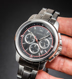 Maserati Successo Chronograph Black Dial Silver Steel Strap Watch For Men - R8873621009 Authentic Buy Shop Now