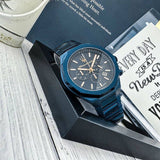 Maserati Stile Chronograph Blue Dial Blue Steel Strap Watch For Men - R8873642008 Authentic Buy Shop Now