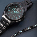 Maserati Successo Aqua Edition Black Dial Stainless Steel Strap Watch For Men - R8873644003 Authentic Buy Shop Now