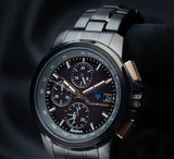Maserati Successo Solar Black Dial Grey Steel Strap Watch For Men - R8873645001 Authentic Buy Shop Now