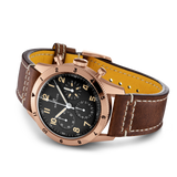 Breitling Avi 1953 Edition Black Dial Brown Leather Strap Watch for Men - RB0920131B1X1 Authentic Buy Shop Now