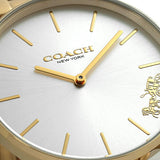 Coach Perry White Dial Gold Steel Strap Watch for Women - 14503345 Authentic Buy Shop Now