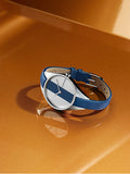 Calvin Klein Rebel Blue Silver Dial Blue Leather Strap Watch for Women - K8P231V6 Authentic Buy Shop Now