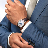 Longines Record Automatic Stainless Steel 18K Gold Watch for Men - L2.821.5.11.2 Authentic Buy Shop Now