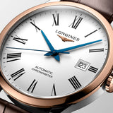 Longines Record Automatic Stainless Steel 18K Gold Watch for Men - L2.821.5.11.2 Authentic Buy Shop Now