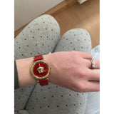 Versace Palazzo Empire Red Dial Red Leather Strap Watch for Women - VCO120017 Authentic Buy Shop Now